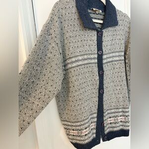 Vintage Cottage core button up sweater